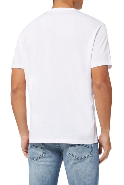 Metallic Logo T-Shirt in Cotton Jersey